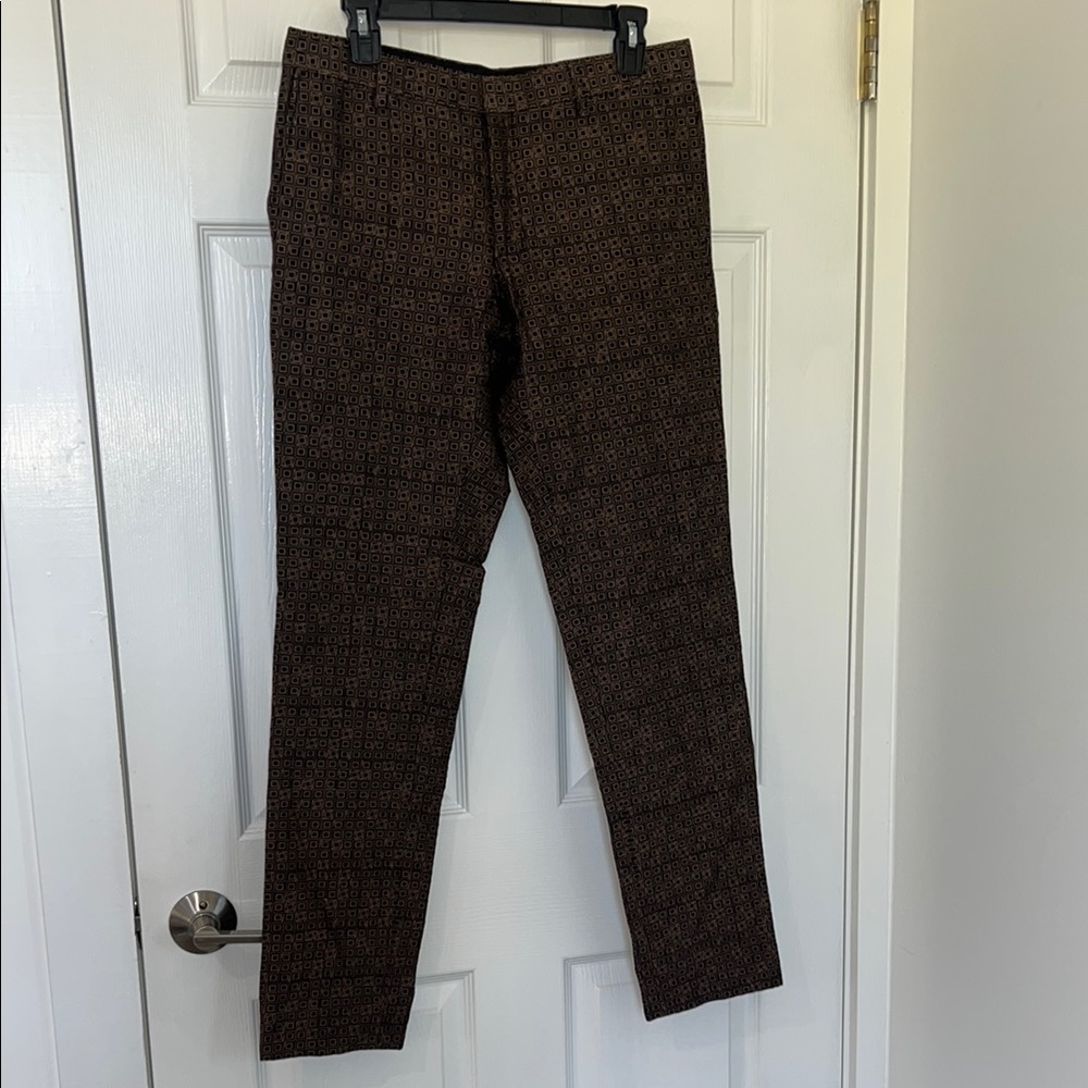 Dries Van Noten Brown Patterned Pants